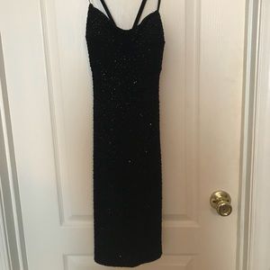 Black sparkle beaded dress